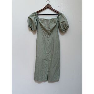 JUSTFAB Green Midi Dress – XS (No Belt)